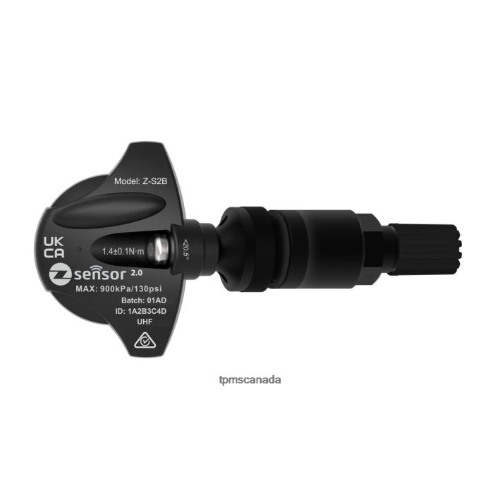 Audi OE Replacement TPMS Sensor - OE P/N 4D0907275 Freq 433Mhz DXHH198 - TPMS Sensor Light Metal Valve Stem - Black