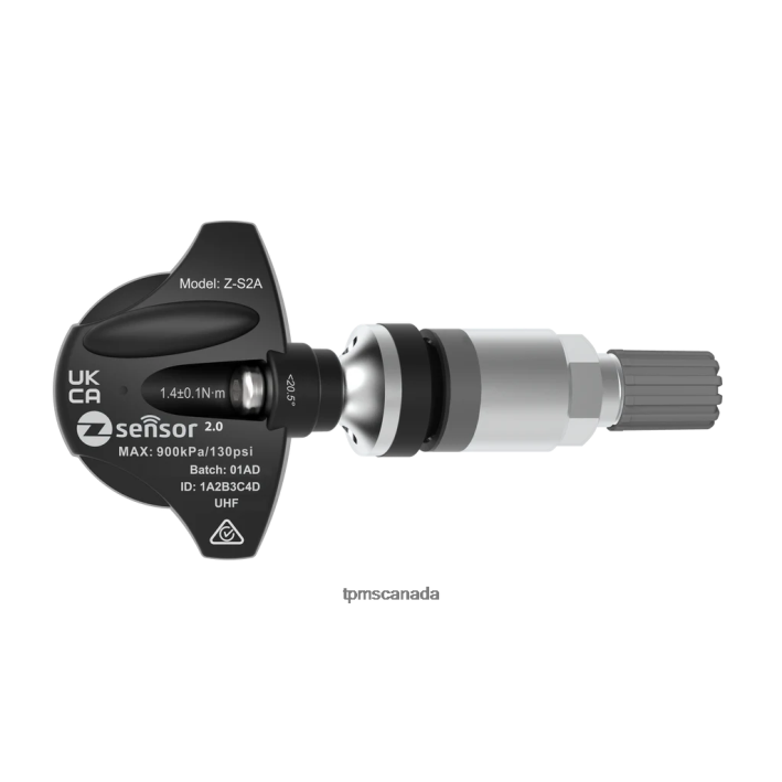 Audi OE Replacement TPMS Sensor - OE P/N 5Q0907275B, 5Q0907275 Freq 433Mhz DXHH18 - TPMS Sensor Light Metal Valve Stem - Silver